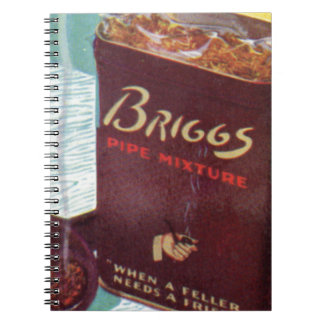 Briggs pipe mixture pipe tobacco notebook
