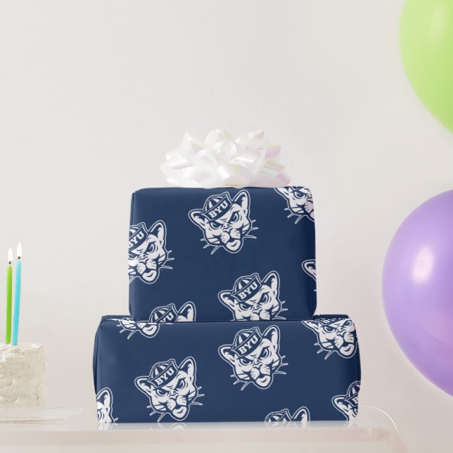Brigham Young Cougar Wrapping Paper (Party Gifts)