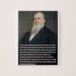 Brigham Young on Guns Jigsaw Puzzle