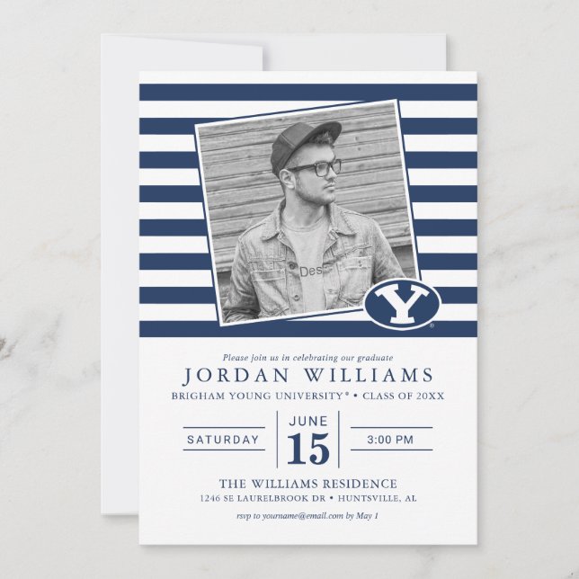 Brigham Young University Graduation Announcement (Front)