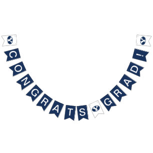 Brigham Young University Graduation Bunting Flags