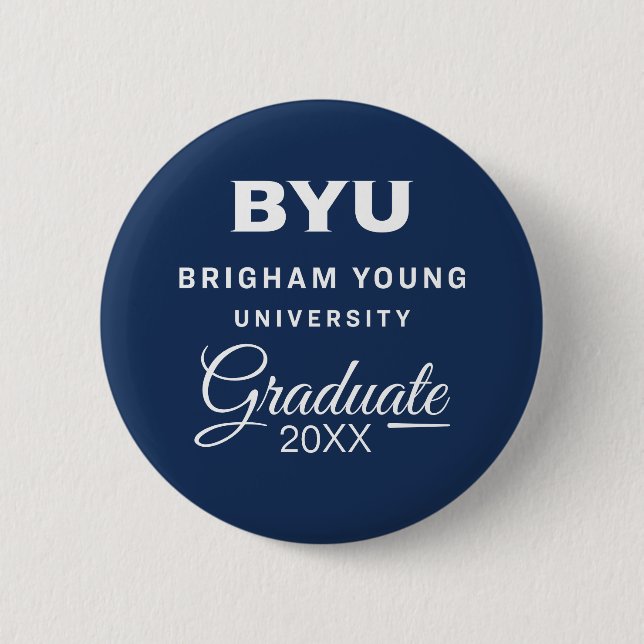 Brigham Young University Graduation Button (Front)