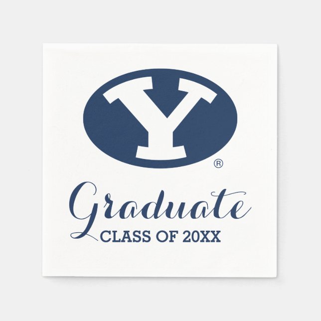 Brigham Young University Graduation Napkins (Front)