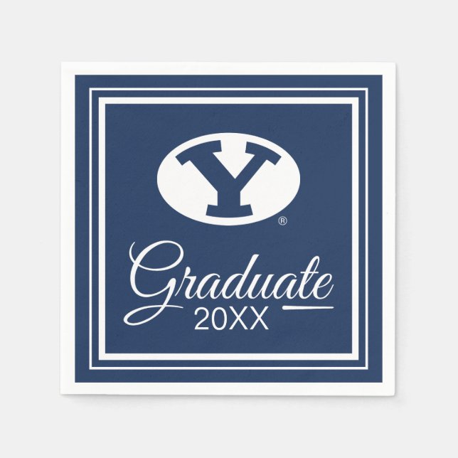 Brigham Young University Graduation Napkins (Front)