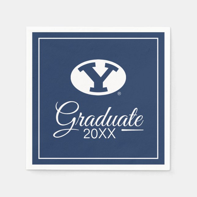 Brigham Young University Graduation Napkins (Front)