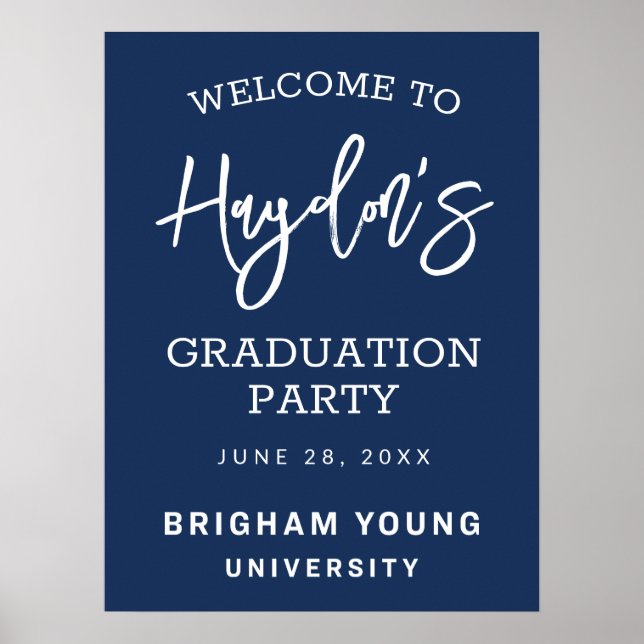 Brigham Young University Graduation Poster (Front)