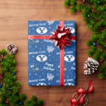Brigham Young University Holiday Pattern 14 Wrapping Paper