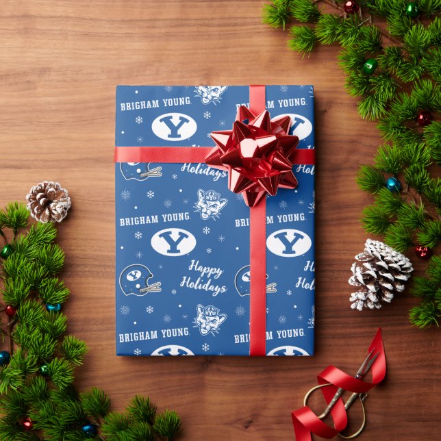 Brigham Young University Holiday Pattern 14 Wrapping Paper (Holiday Gift)