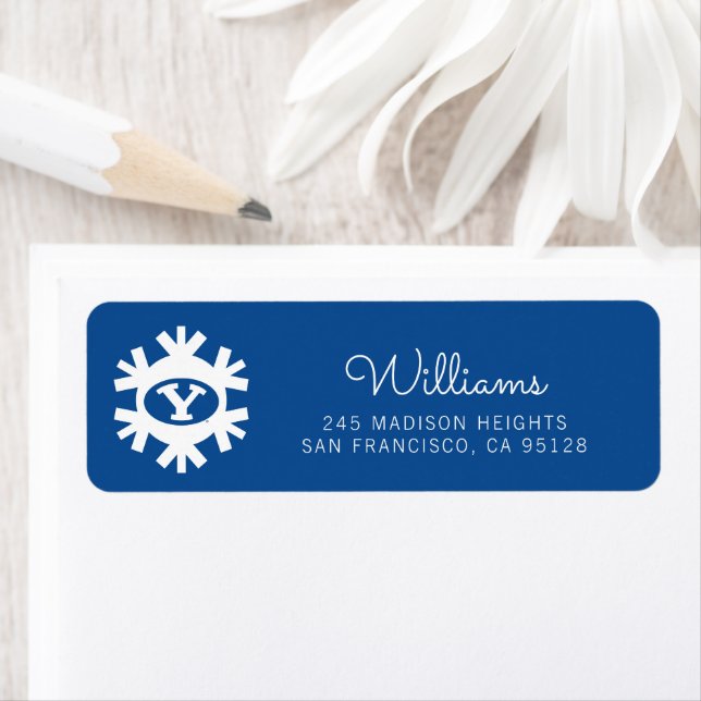 Brigham Young University Holiday Pattern 2 Label (Insitu)