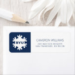Brigham Young University Holiday Pattern 3 Label