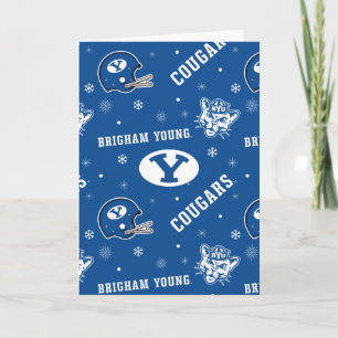 Brigham Young University Holiday Pattern Card