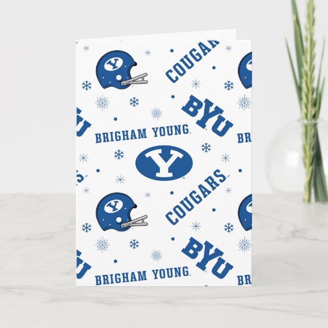 Brigham Young University Holiday Pattern Card (Front)