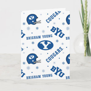 Brigham Young University Holiday Pattern Card