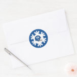 Brigham Young University Holiday Pattern Classic Round Sticker