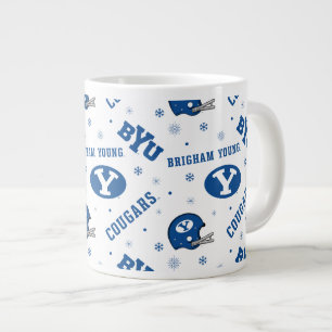 Brigham Young University Holiday Pattern Giant Coffee Mug