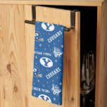 Brigham Young University Holiday Pattern Kitchen Towel