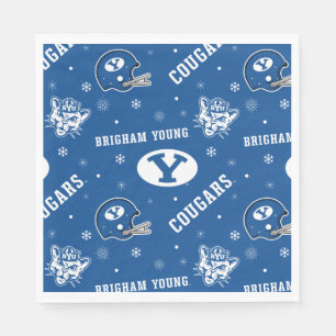 Brigham Young University Holiday Pattern Napkins
