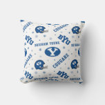 Brigham Young University Holiday Pattern Throw Pillow