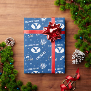 Brigham Young University Holiday Pattern Wrapping Paper
