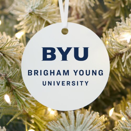 Brigham Young University Metal Ornament