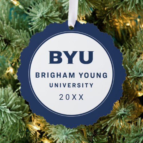 Brigham Young University Ornament Card