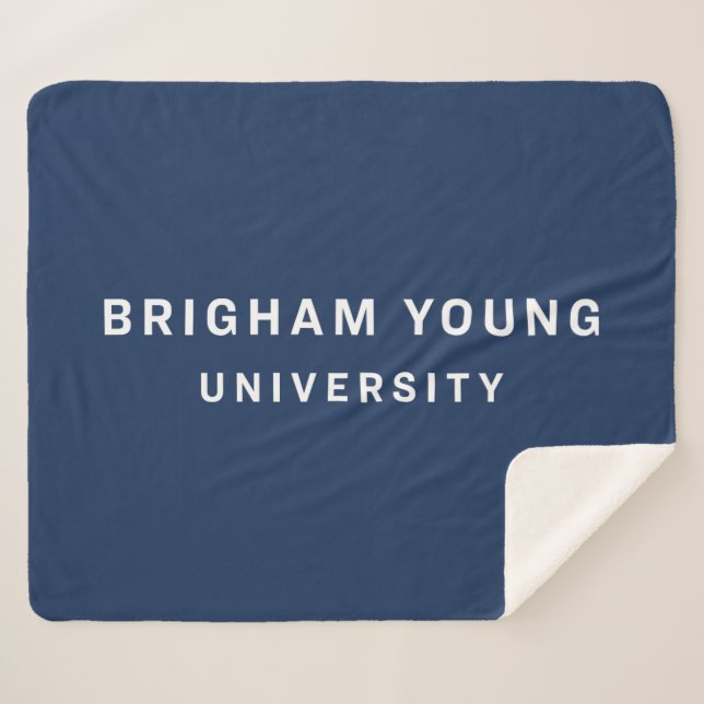 Brigham Young University Sherpa Blanket (Front (Horizontal))