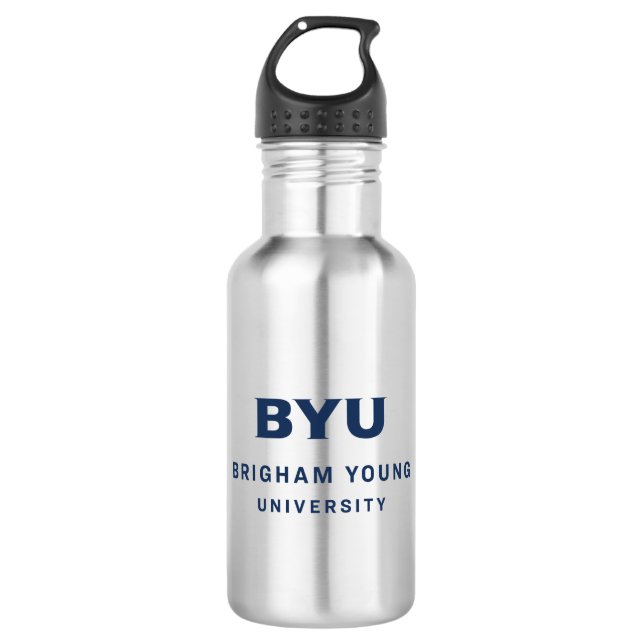 Brigham Young University Stainless Steel Water Bottle (Front)