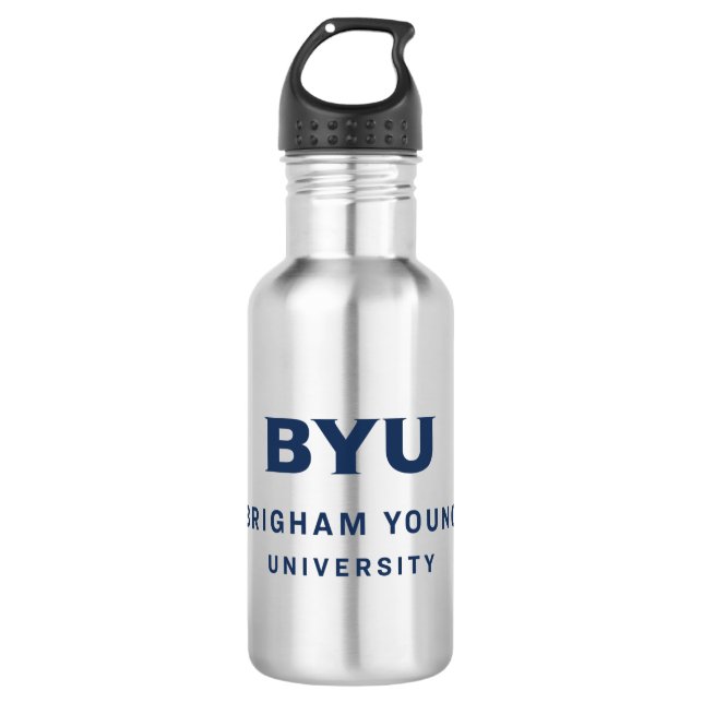 Brigham Young University Stainless Steel Water Bottle (Front)