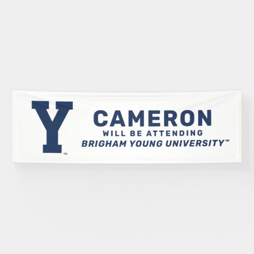 Brigham Young University  Y Logo Banner