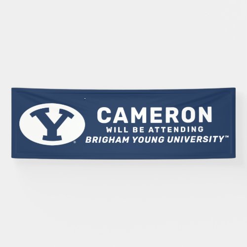 Brigham Young University Y Logo Banner