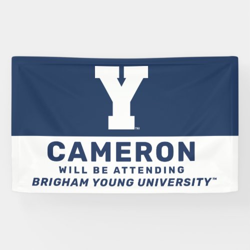 Brigham Young University  Y Logo Banner