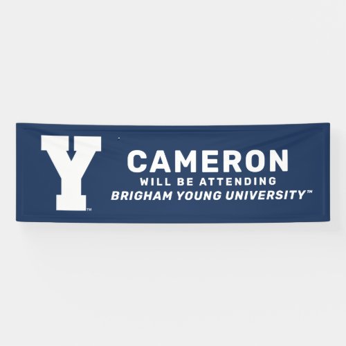 Brigham Young University  Y Logo Banner