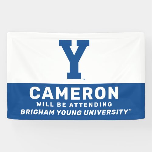 Brigham Young University  Y Logo Banner