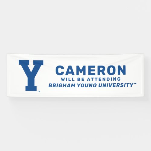 Brigham Young University  Y Logo Banner