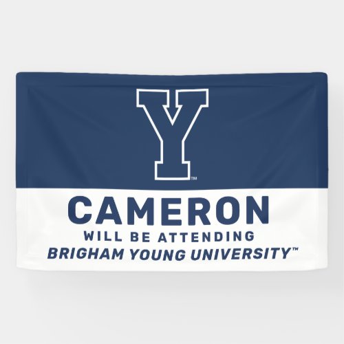 Brigham Young University  Y Logo Banner