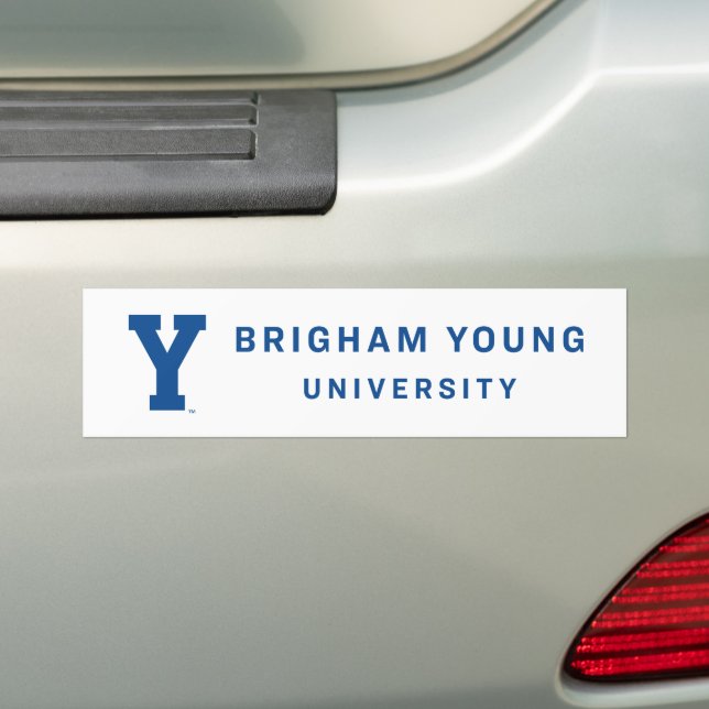 Brigham Young University | Y Logo Bumper Sticker (On Car)