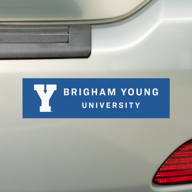 Brigham Young University | Y Logo Bumper Sticker (On Car)