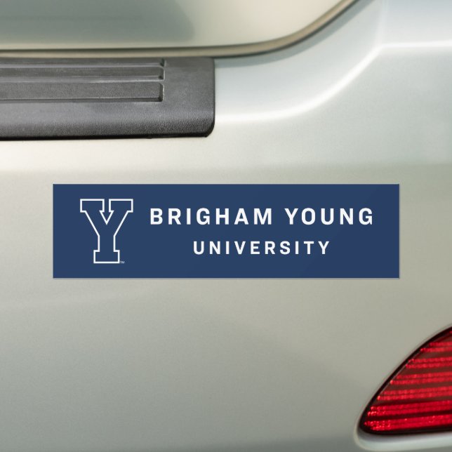 Brigham Young University | Y Logo Bumper Sticker (On Car)