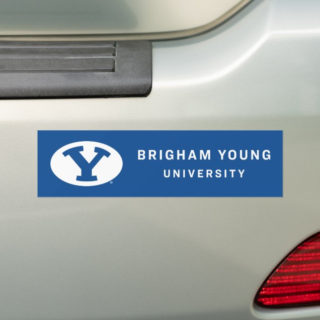 Brigham Young University Y Logo Bumper Sticker (On Car)