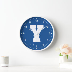 Brigham Young University Y Logo Clock