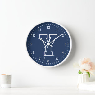 Brigham Young University Y Logo Clock