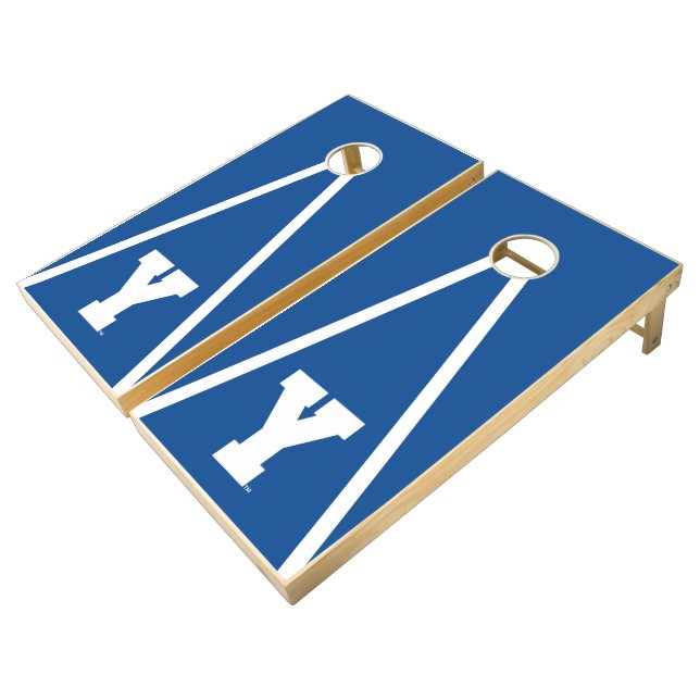 Brigham Young University | Y Logo Cornhole Set (Angled)