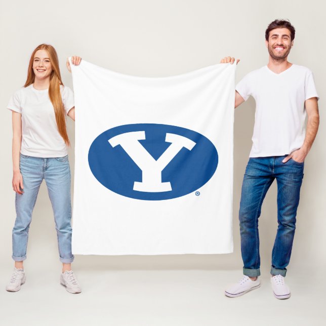 Brigham Young University Y Logo Fleece Blanket (In Situ)