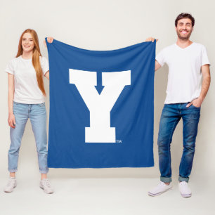 Brigham Young University Y Logo Fleece Blanket