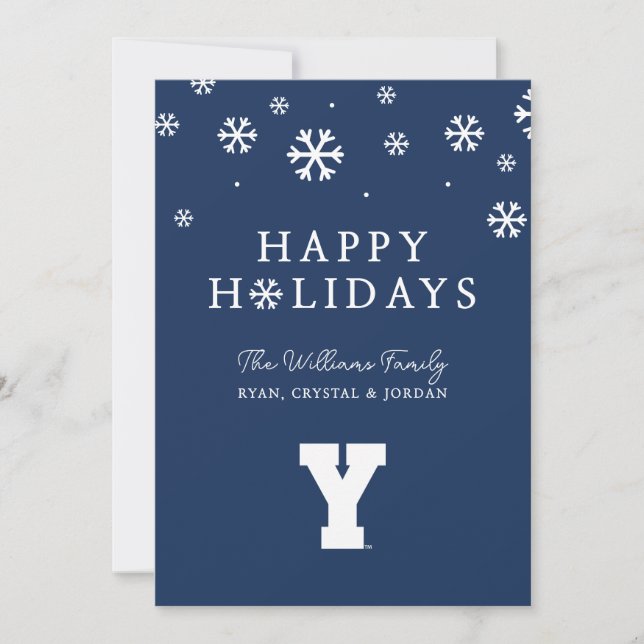 Brigham Young University | Y Logo Holiday Card (Front)