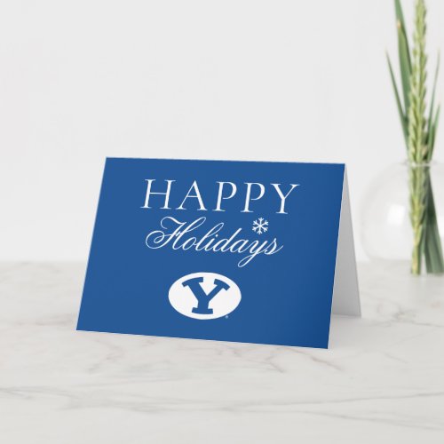 Brigham Young University Y Logo Holiday Card