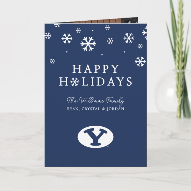 Brigham Young University Y Logo Holiday Card (Front)