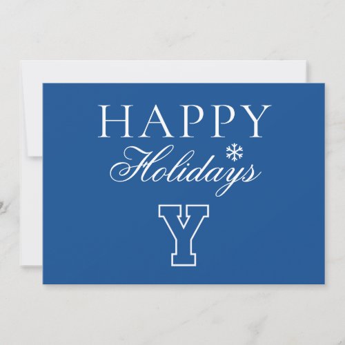 Brigham Young University  Y Logo Holiday Card