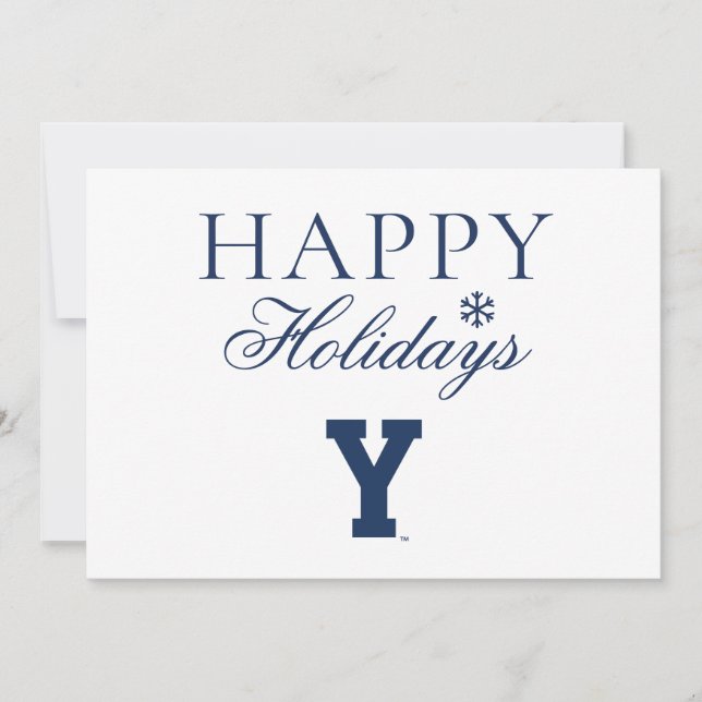 Brigham Young University | Y Logo Holiday Card (Front)