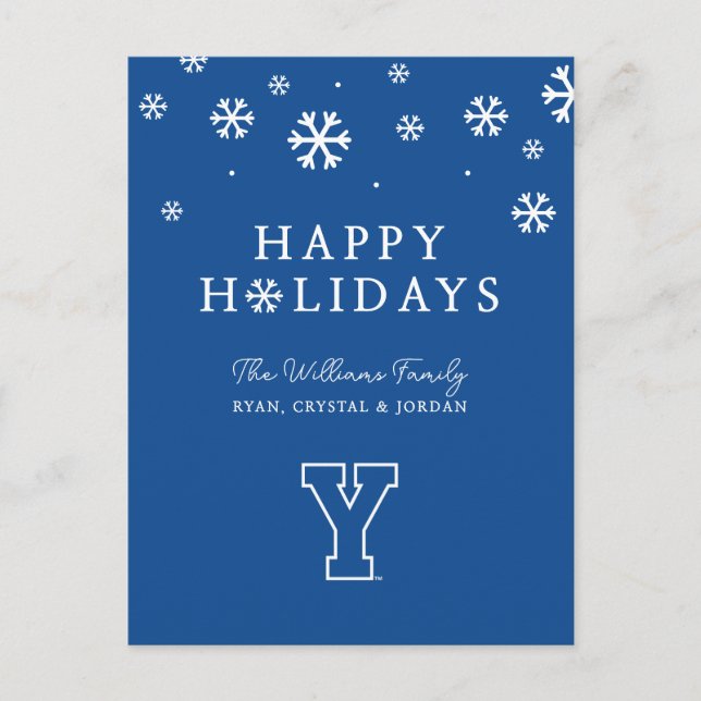Brigham Young University | Y Logo Holiday Postcard (Front)